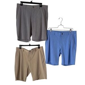 Adidas Mens Golf Shorts Bundle Of 3 Breathable Athletic Stretch Pockets 32